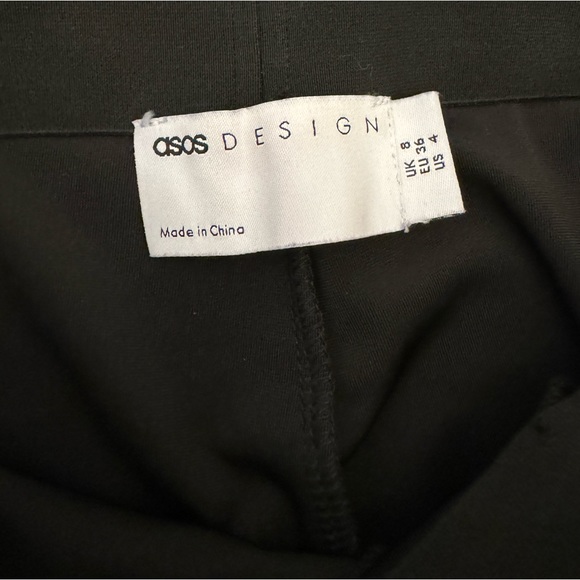 ASOS DESIGN Hourglass Jersey Split Front Suit Pant Size 4 - Picture 4 of 5